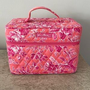 Vera Bradley Coral & Pink Cosmetic Case